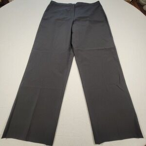 John Patrick Women's Dress Pants Size 16 Black Wide Leg High Waist Career Casual